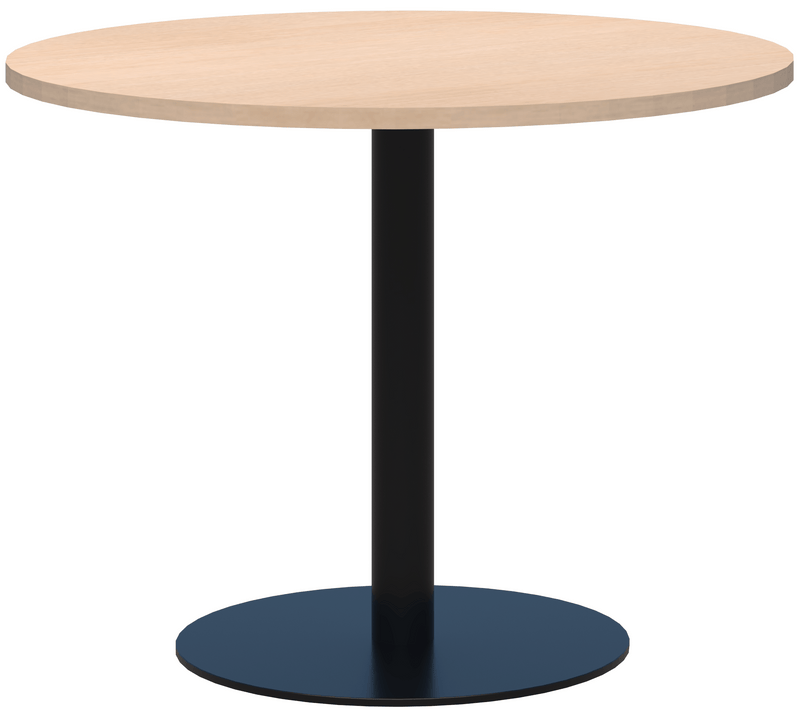 Modella Classic Meeting Table 800 Diameter / Refined Oak Naturale / Black
