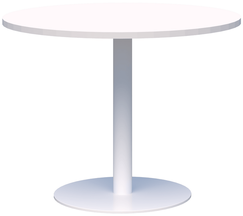 Modella Classic Meeting Table 800 Diameter / Snow Velvet / White