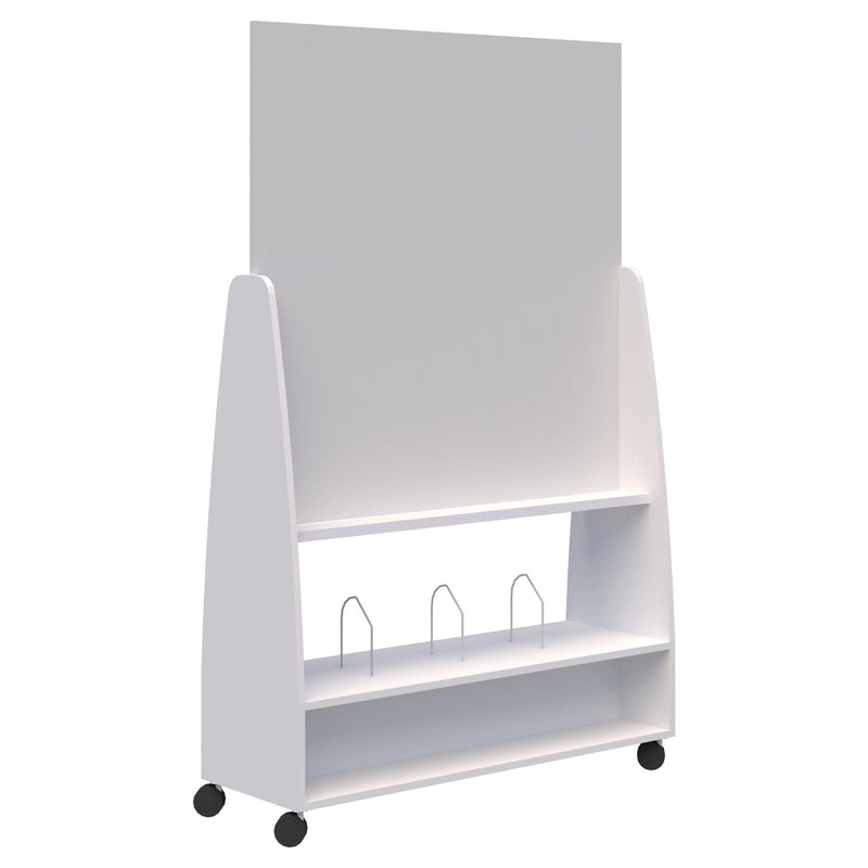 Move Mobile Whiteboard Open Shelf / Snow Velvet