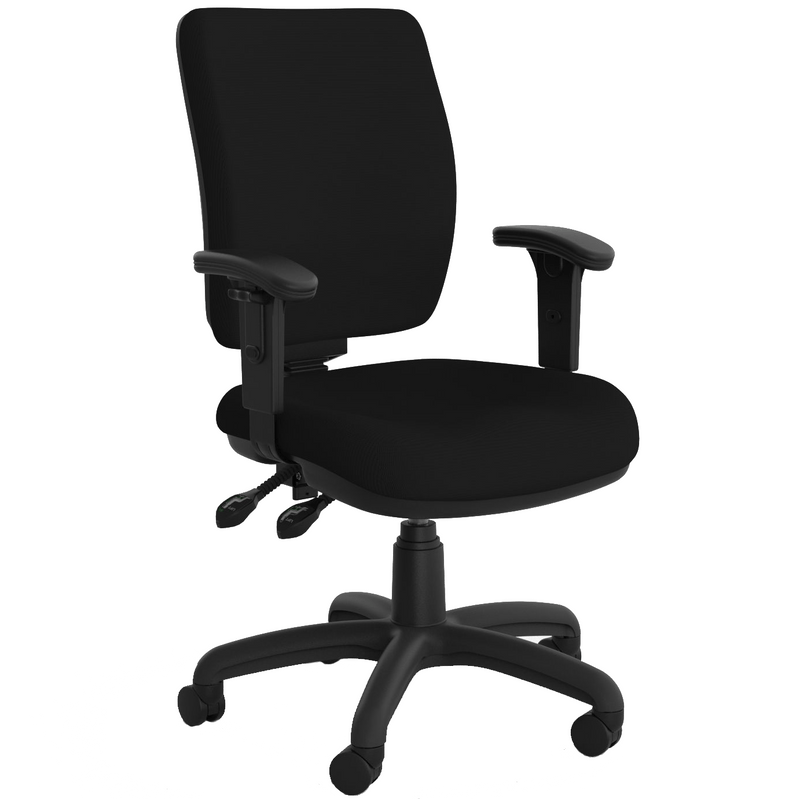 Nova Luxe Office Chair Black / With Arms