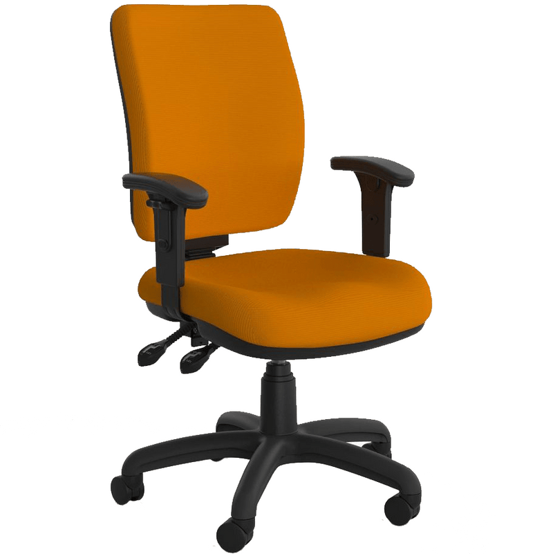 Nova Luxe Office Chair Bright Orange / With Arms
