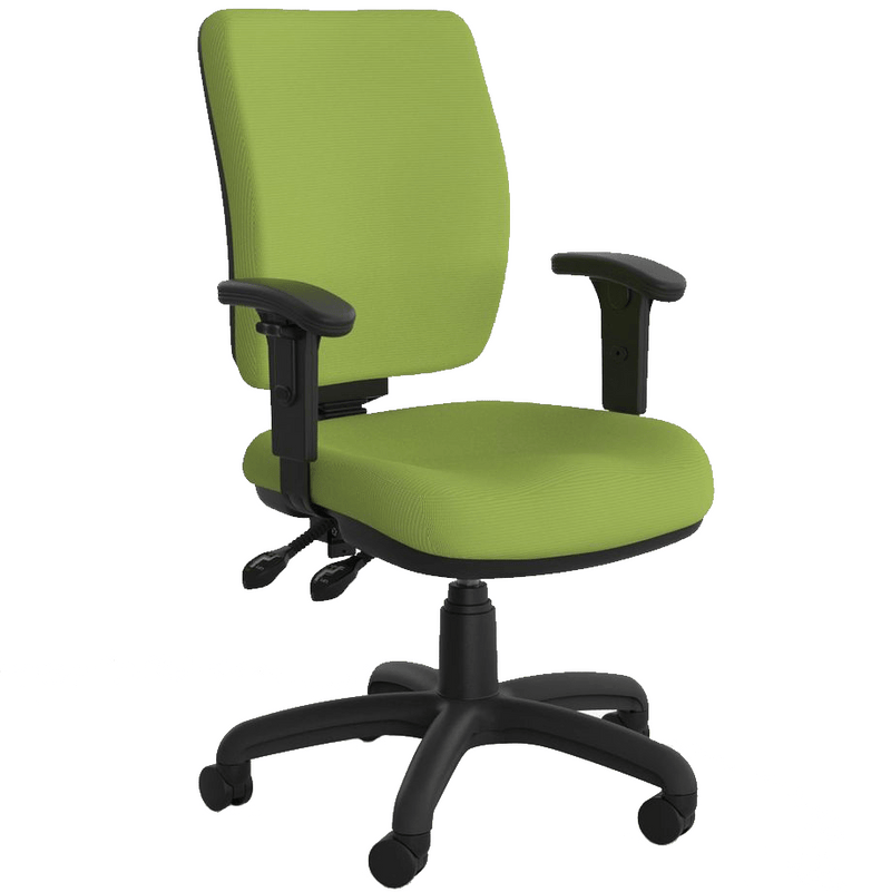 Nova Luxe Office Chair Lime Green / With Arms