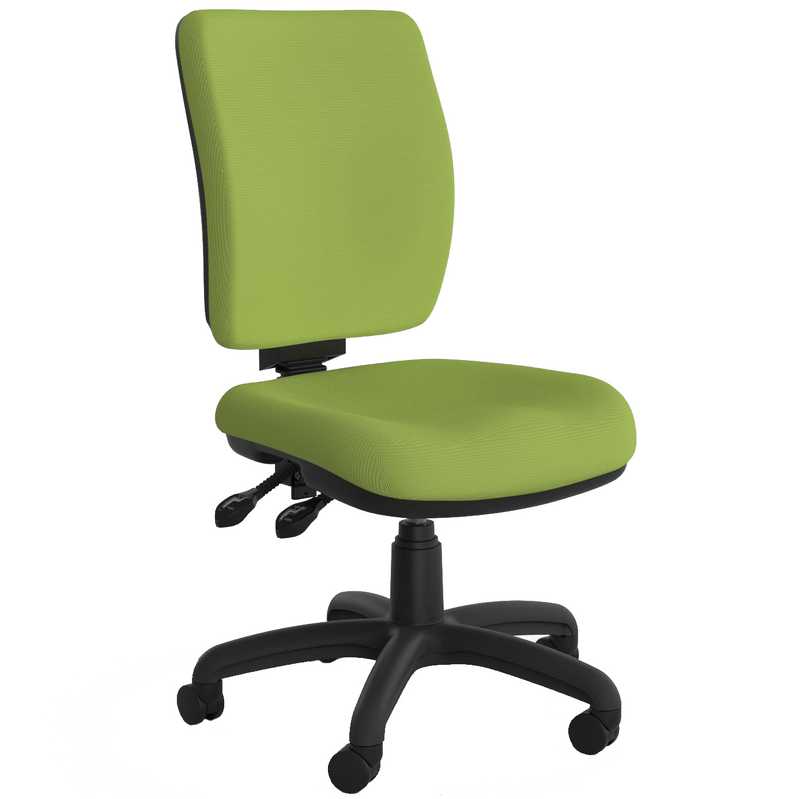 Nova Luxe Office Chair Lime Green / Without