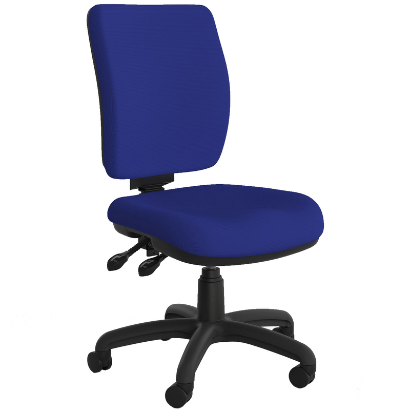 Nova Luxe Office Chair Royal Blue / Without