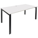 Novah Fixed Height Desk 1200 x 600 / Black / White