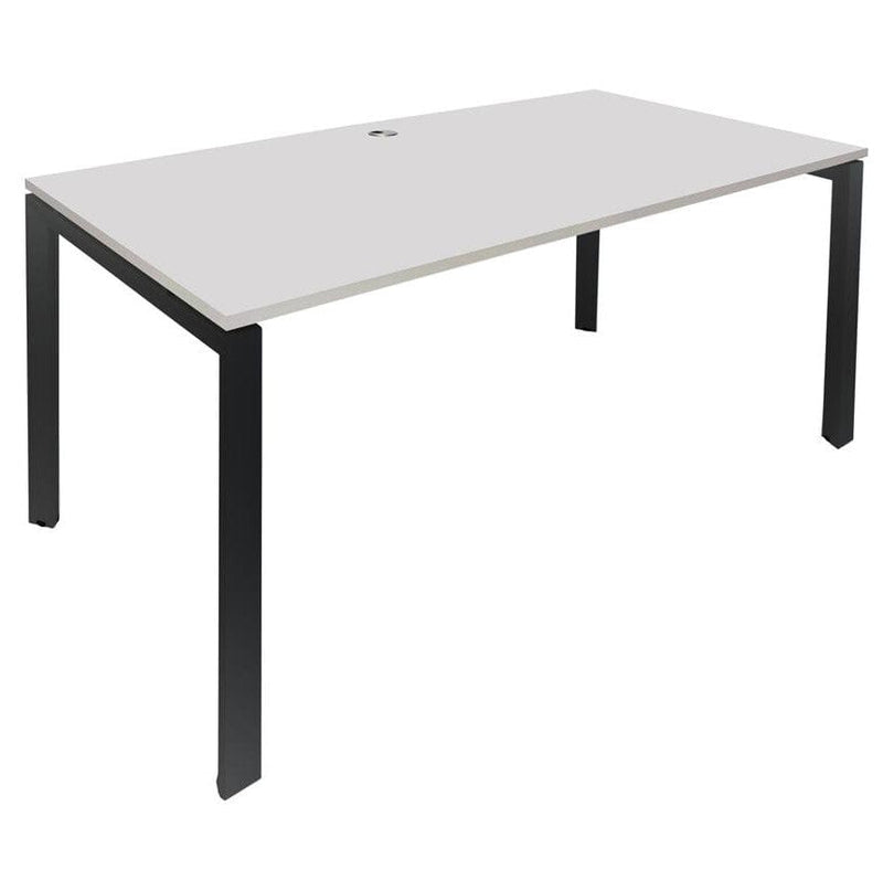 Novah Fixed Height Desk 1200 x 600 / White / Black