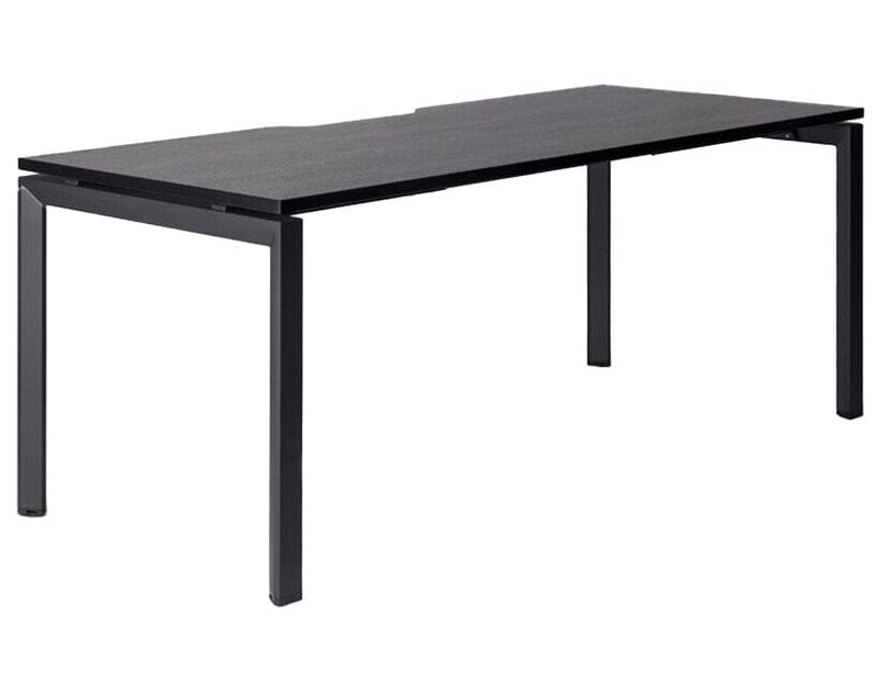 Novah Fixed Height Desk 1500 x 700 / Black / Black