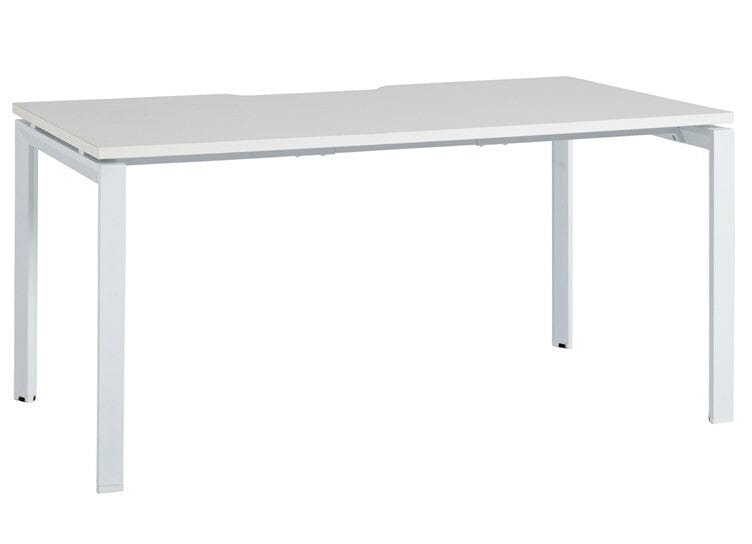 Novah Fixed Height Desk 1500 x 700 / White / White