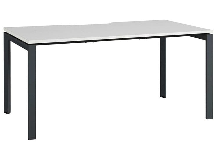 Novah Fixed Height Desk 1600 x 700 / White / Black