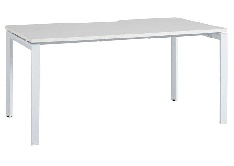 Novah Fixed Height Desk 1600 x 700 / White / White