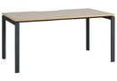 Novah Fixed Height Desk 1800 x 700 / Autumn Oak / Black