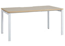 Novah Fixed Height Desk 1800 x 700 / Autumn Oak / White