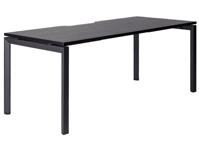Novah Fixed Height Desk 1800 x 700 / Black / Black