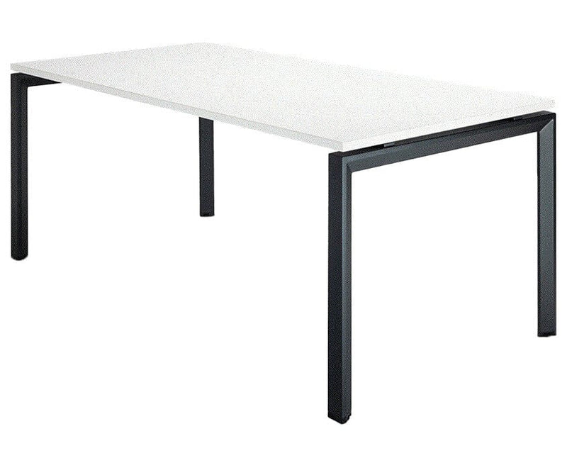 Novah Meeting Table 1600 x 800 / White / Black