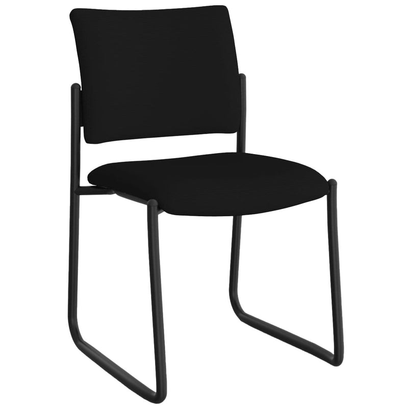 Que Visitor Chair Sled Base Black / Without