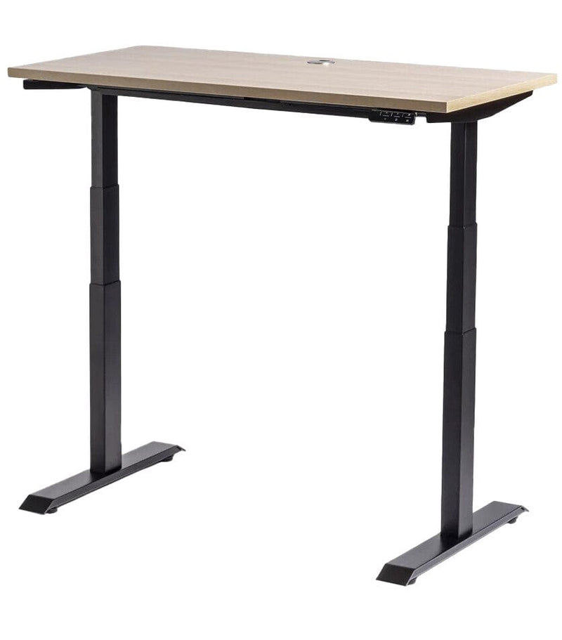 Rise Individual Standing Desk 1200 x 600 / Autumn Oak / Black