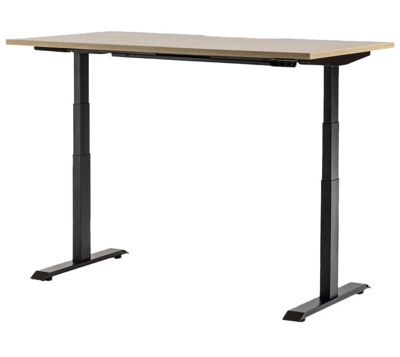 Rise Individual Standing Desk 1500 x 800 / Autumn Oak / Black