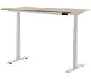 Rise Individual Standing Desk 1500 x 800 / Autumn Oak / White