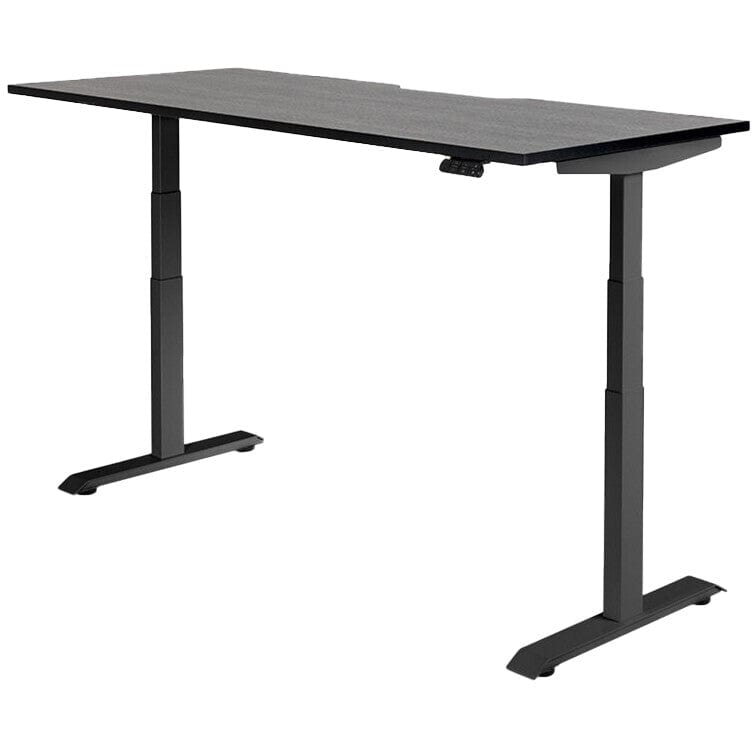 Rise Individual Standing Desk 1500 x 800 / Black / Black