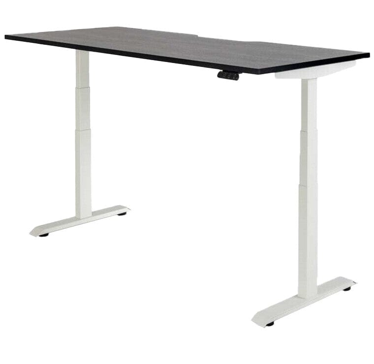 Rise Individual Standing Desk 1500 x 800 / Black / White