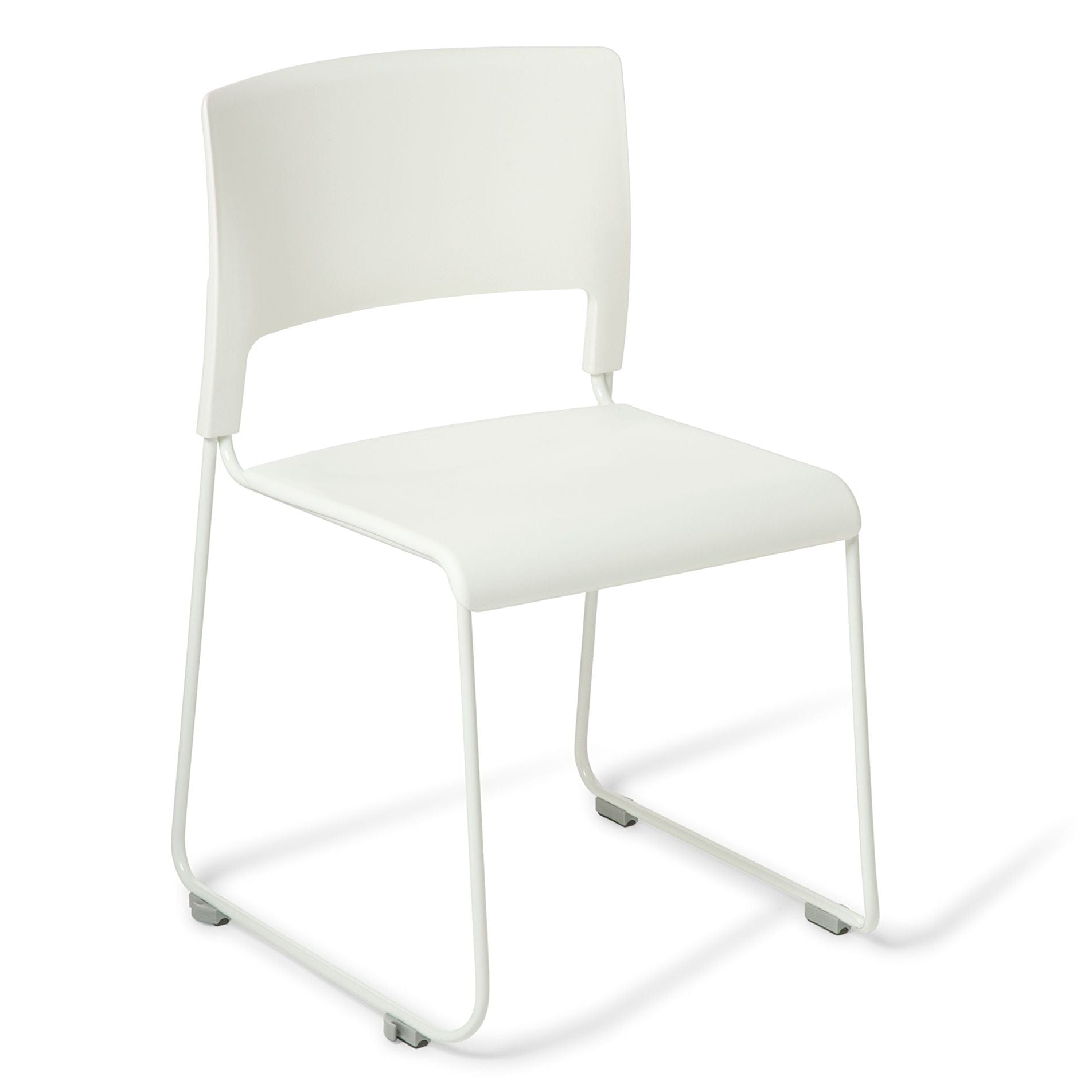 Slim Visitor Chair White