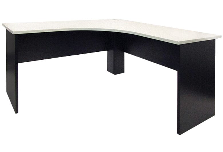 Sonic Corner Desk 1800 x 1800 x 600 / White / Charcoal
