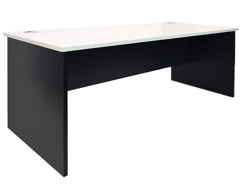 Sonic Desk with Drawers 1800 x 750 / White / Charcoal