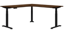 Summit II Electric Workstation 1800 x 1800 x 800 / Aged Walnut / Black