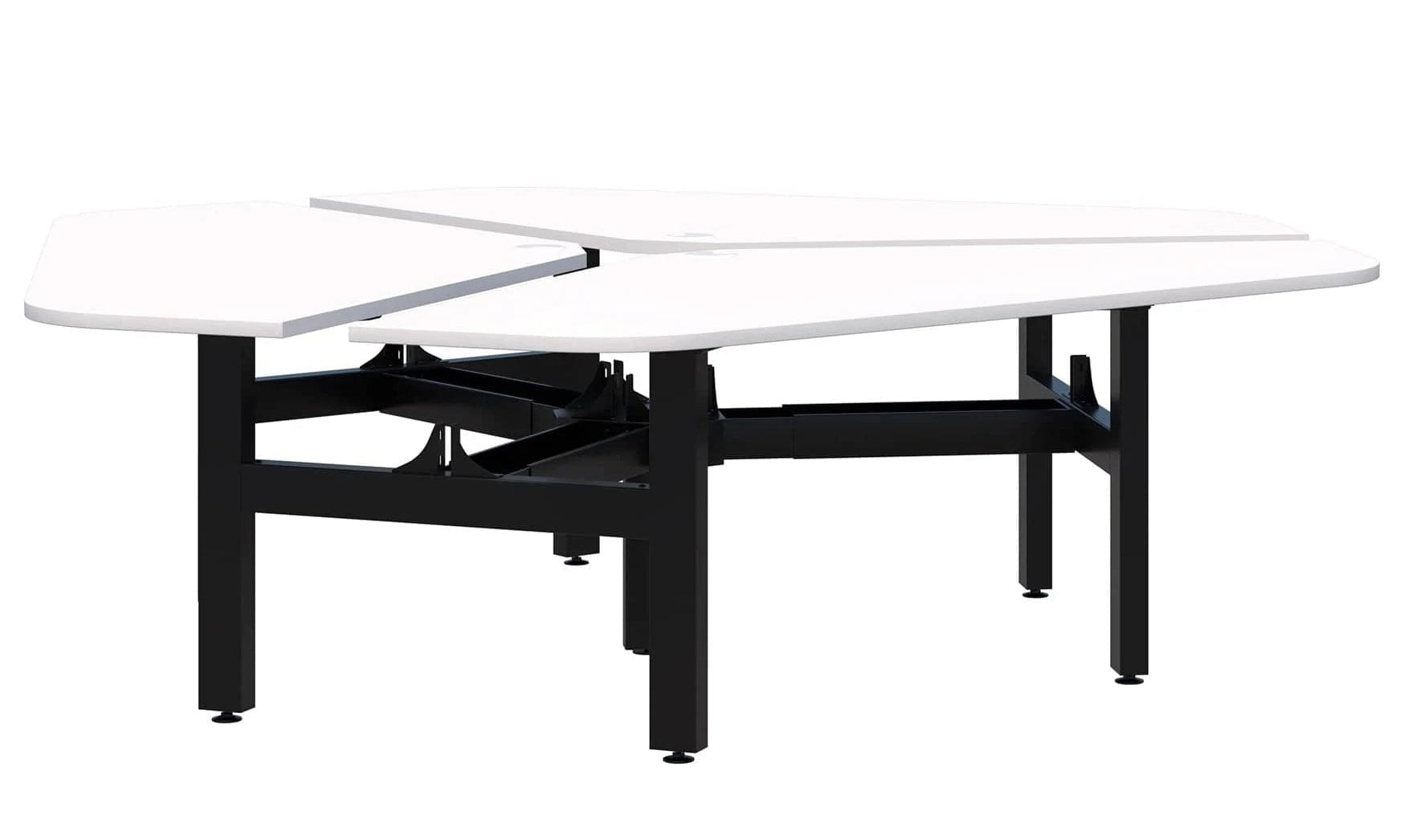 Summit II Fixed Height 120 Rotor 3 Pod Desk