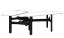 Summit II Fixed Height 120 Rotor 3 Pod Desk Silver Strata / Black