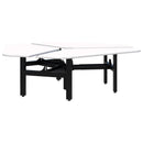 Summit II Fixed Height 120 Rotor 3 Pod Desk Snow Velvet / Black