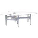 Summit II Fixed Height 120 Rotor 3 Pod Desk Snow Velvet / White