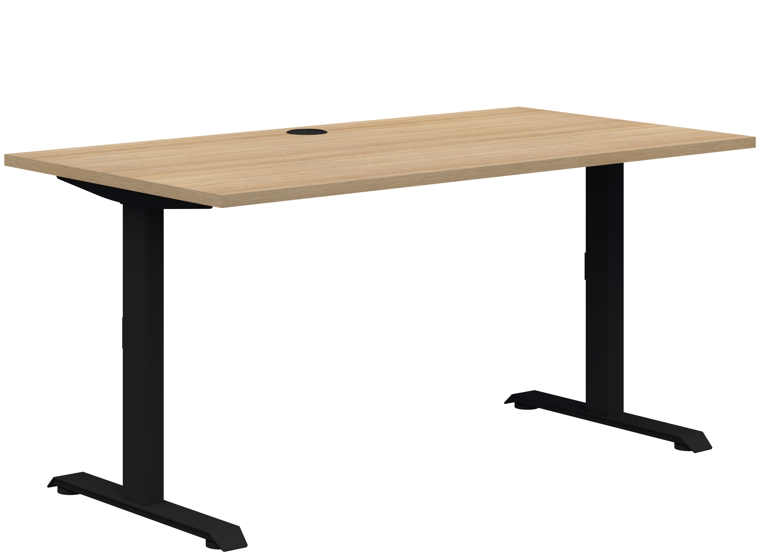 summit-II-fixed-height-single-desk-1800x800-Classic-Oak-B