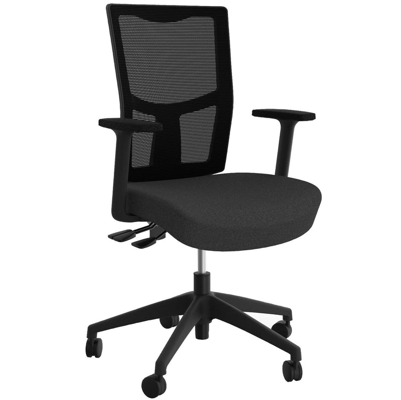 Urban Mesh Back Chair Charcoal Grey / With Arms / Unassembled
