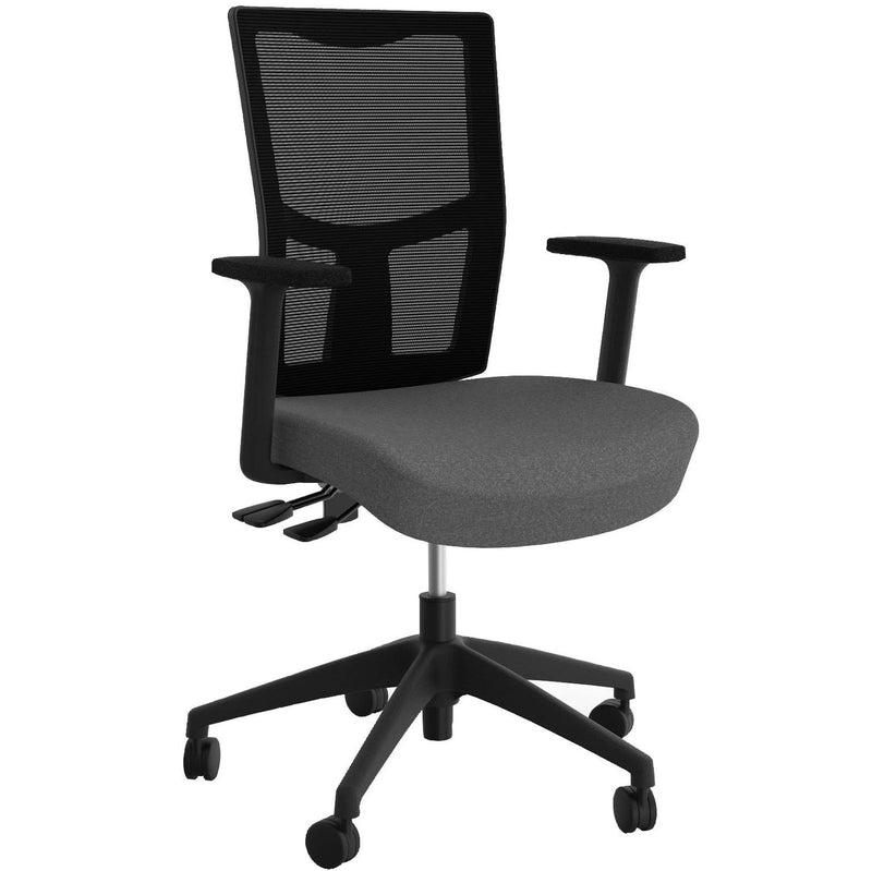 Urban Mesh Back Chair Stone Grey / With Arms / Unassembled