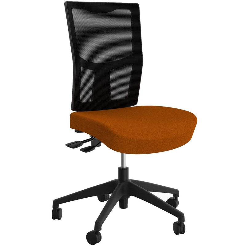 Urban Mesh Back Chair Sunset Orange / Without / Unassembled
